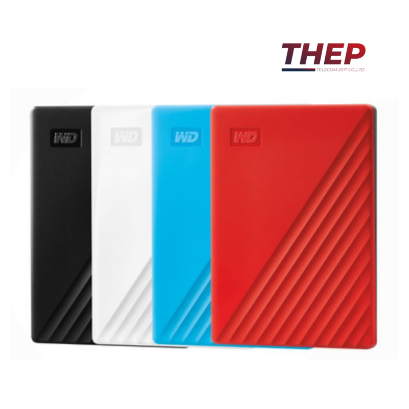 External Hard Disk ฮาร์ดดิสก์พกพา WD HDD Ext 5TB My Passport USB 3.0 2.5 นิ้ว